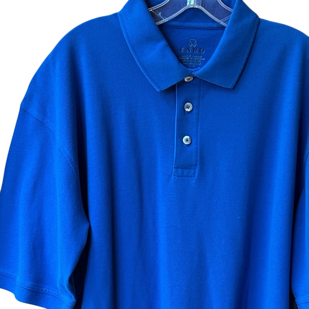 Enro Blue Shirt Sleeve Polo Shirt XL